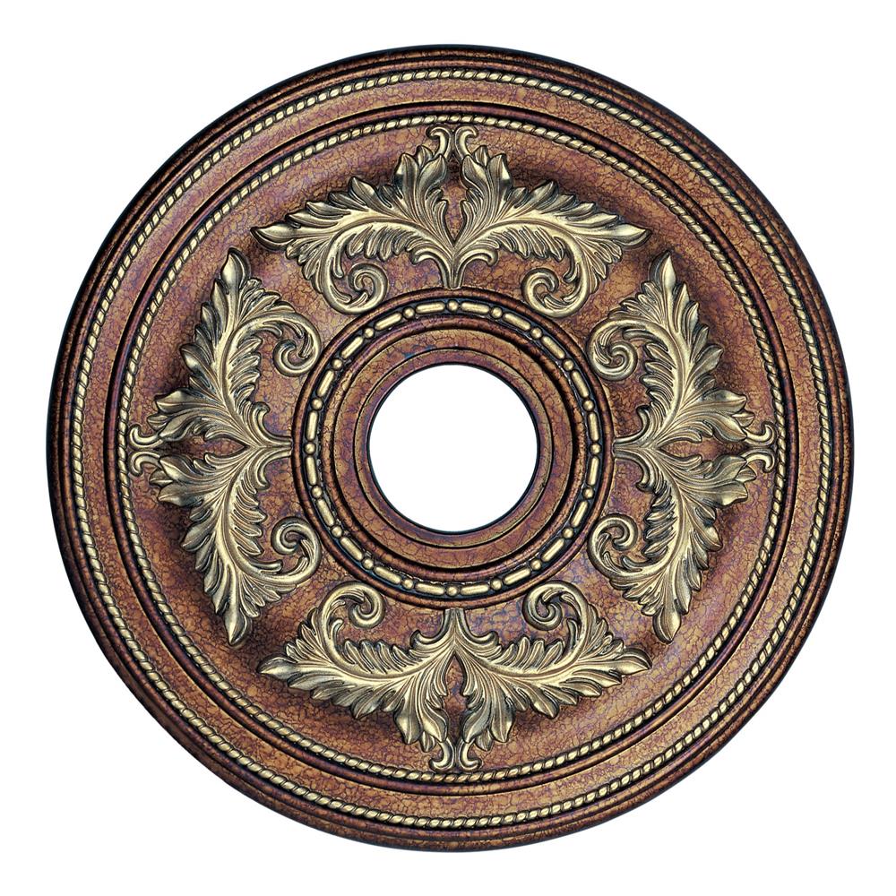 Livex Lighting 8200-64 Ceiling Medallion Ceiling Medallion in Palacial Bronze with Gilded Accents 